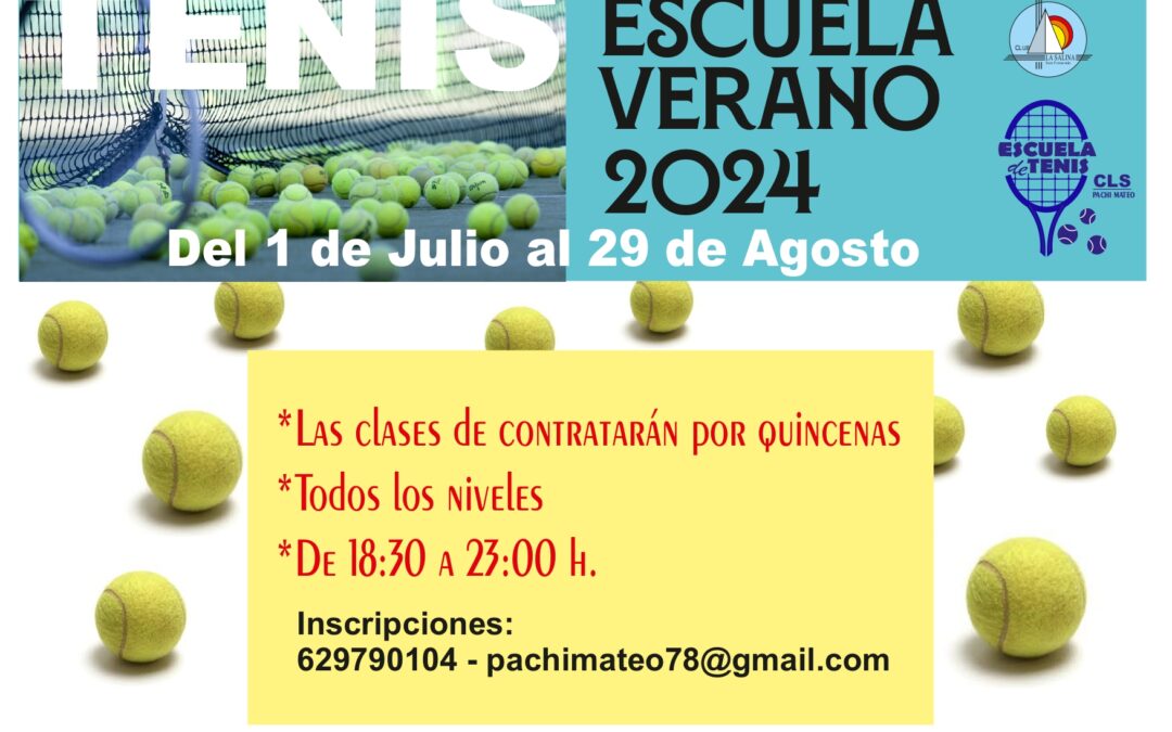 ESCUELA DE TENIS VERANO 2024