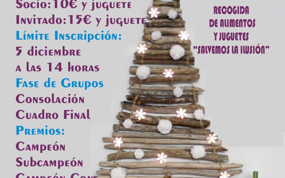 TORNEO PADEL BENEFICO NAVIDAD 2024