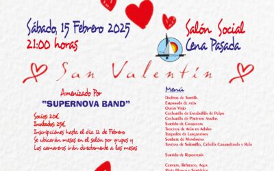 CENA PASADA «SAN VALENTIN»