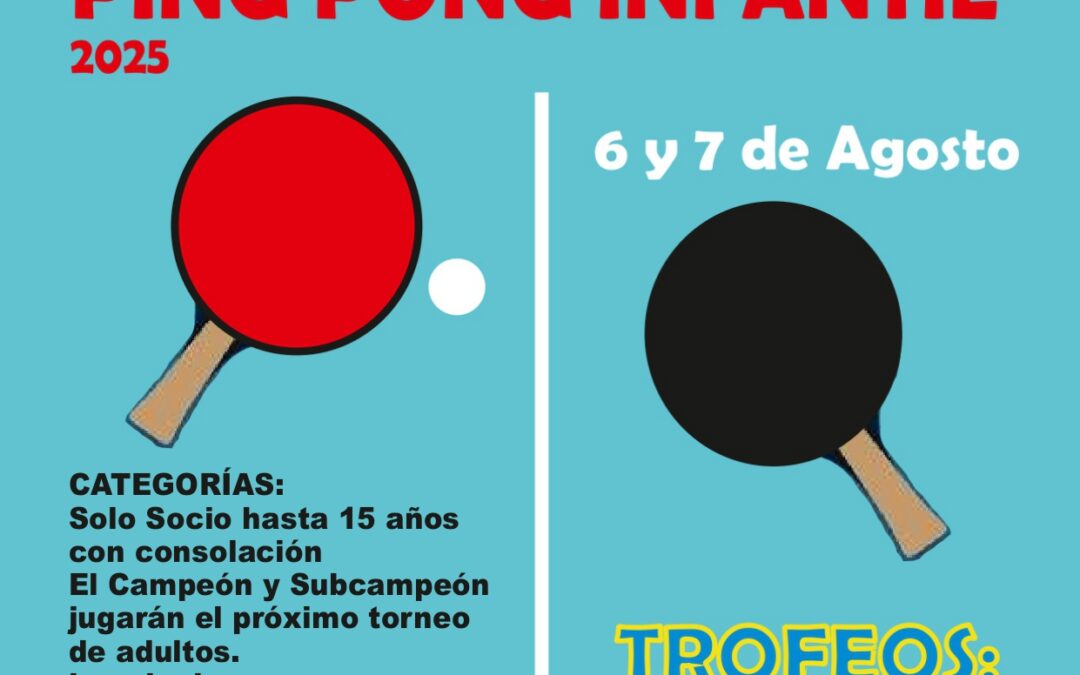 TORNEO PING PONG INFANTIL