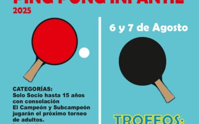 TORNEO PING PONG INFANTIL