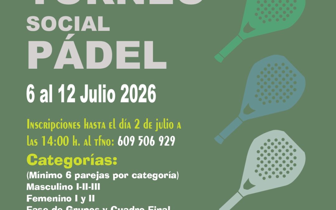 TORNEO SOCIAL PADEL