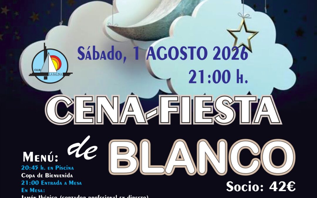 CENA FIESTA DE BLANCO EN PISCINA