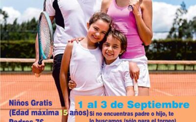 TORNEO TENIS PADRES E HIJOS